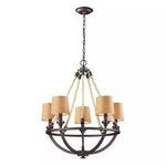 Product Image 2 for Natural Rope Aged Bronze Chandelier from Elk Lighting