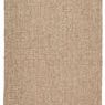 Solid light gray and tan natural fiber area rug with handwoven jute and wool yarn texture