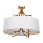 Product Image 1 for Lacey Vintage Gold Semi-Flush Mount from Gabby