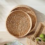 Product Image 7 for Juliet Abaca Round Trays, Set Of 2 from Napa Home And Garden