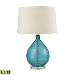 Product Image 1 for Wayfarer Glass Table Lamp In Teal from Elk Home