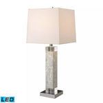 Product Image 1 for Luzerne Table Lamp In Mother Of Pearl With Milano Off White Shade from Elk Home