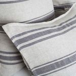 Product Image 2 for Jackson Linen Standard Sham - Flax /  Midnight from Pom Pom at Home