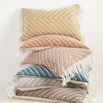 Product Image 4 for Odessa Chevron Taupe/ Ivory Indoor/ Outdoor Lumbar Pillow from Jaipur 