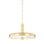 Product Image 1 for Reynolds 1-Light Small Aged Brass Pendant from Hudson Valley
