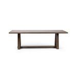 Silverton Dining Table front view showing rectangular tabletop and symmetrical base