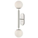 Product Image 1 for Barbican Double-Light Nickel Wall Sconce from Currey & Company
