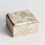 Product Image 3 for Jaqueline Marble Square Lidded Box Wide from Napa Home And Garden
