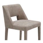 Close-up of seat cushion and upper backrest fabric detail on Joyce counter stool