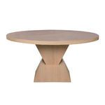 Product Image 2 for Newport Sculptural Base Dining Table In Natural Oak from Worlds Away