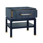 Product Image 3 for Estelle Navy Burl Wood Side Table from Worlds Away