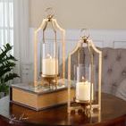 Uttermost Lucy Gold Candleholders S/2 image 2
