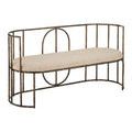 Product Image 1 for Euclid Boucle Seashell Bench from Currey & Company