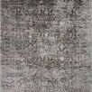 Sonnet 7'10"x10' Traditional rug in charcoal and mist tones with a subtle distressed pattern