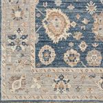 Product Image 2 for Ghazni Hand-Knotted Wool Dark Blue / Beige Rug - 9' x 12' from Surya
