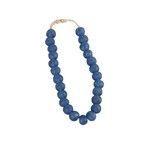 Product Image 1 for Vintage Sea Glass Beads Dark Blue 1.25" Diameter from Legend of Asia
