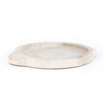 Side view of tray highlighting handle thickness and natural light wood finish