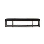 Product Image 11 for Beaumont Leather Bench - Rider Black from Four Hands