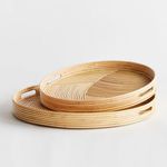 Product Image 2 for Jelani Cane Round Trays, Set Of 2 from Napa Home And Garden