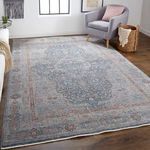 Product Image 4 for Marquette Gray / Rust Traditional Area Rug - 7'10" x 9'10" from Feizy Rugs