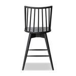 Back view showing rounded Windsor back and leg structure of the Lewis Swivel Stool