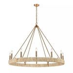 Product Image 4 for Abaca 12 Light Chandelier In Satin Brass from Elk Lighting