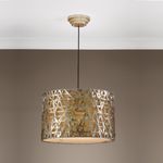 Product Image 3 for Uttermost Alita Champagne Metal Drum Pendant from Uttermost