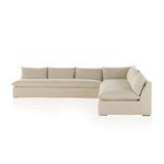 Product Image 3 for Grant Slipcover 3-Piece 134" Sectional - Antwerp Natural from Four Hands