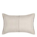 Back of the sham revealing solid beige fabric with a center seam