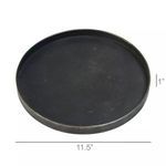 Tray with dimensions overlaid showing 11.5 inches diameter and 1 inch height