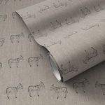 Product Image 1 for Burros Grey I Wallpaper by Paul Meyer from Four Hands