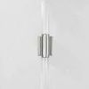 Colrain Wall Sconce showing reversed top and bottom glass shades positioning with polished metal base