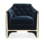 Product Image 2 for Blue Velvet Modern The Cat's Meow Accent Chair from Caracole