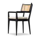 Product Image 3 for Britt Black Cane Dining Armchair - Brushed Ebony from Four Hands