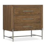 Product Image 1 for Chapman Pointed Pewter Leg, Three-Drawer Nightstand from Hooker Furniture