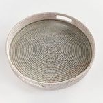 Product Image 2 for Burma Rattan Round Serving Tray from Napa Home And Garden