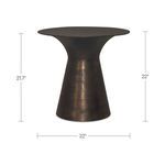 Product Image 6 for Bardo Deep Bronze Outdoor Side Table from Moe's