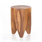 Same top view as image 7 with slightly enhanced focus on circular wood grain details