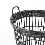 Product Image 3 for Wicker Hamper Black Distress from Four Hands