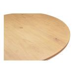Close-up angled view of Charles Dining Table top showing double bullnose edge detail