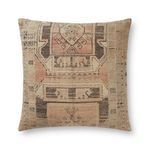 Product Image 1 for Clay / Charcoal Printed Pillow Cover - 22" Cover Only from Loloi