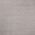 Thorne Grey Rug with hand-loomed thin textured lines in neutral heathered tones, soft grey overall color