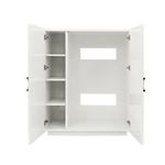 Product Image 4 for Two Door Cabinet With Lattice Overlay from Worlds Away