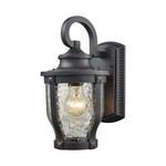 Product Image 1 for Milford 1 Light Outdoor Wall Sconce In Graphite Black from Elk Lighting