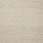 Ivory Rivers Sand flatweave area rug with symmetrical geometric motifs and fringed edges