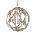Product Image 13 for Driftwood Whitewash Orb Chandelier from Currey & Company