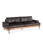 Product Image 4 for Chiavari Distressed Casual Antique Ebony Leather Sofa from World Interiors