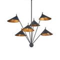 Product Image 6 for Serpa Medium Black Chandelier from Currey & Company