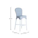 Product Image 16 for Savoy Chalk And White & Navy Bar Stool from Summer Classics