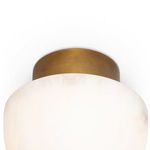 Product Image 3 for Parker Alabaster Flush Mount - Natural Brass & Stone from Regina Andrew Design